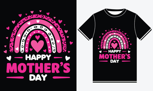 Mother's Day T-shirt Design, Mother Vector, Sunday Mother Daughter Typography, Mug Print, Appreciation Mother's Day T-shirt Design Template Print.