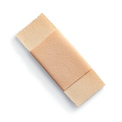 realistic bandaid bandage placed on clean white background perfect for healthcare, first aid, and me