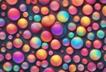 Poster - multicolor colorful holographic color spheres rounded set gradient button vivid circle gradients vector fluid sphere buttons round minimalist purple trendy blend futuristic modern neon cover abstract
