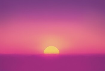 Poster - style template fi print 70s 80s wave wallpaper background lo sunrise wall pink abstract nostalgia vintage digital noise synthwave sunset sky colors retro gradient purple yellow hallucinogen grain