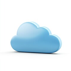 Poster - A light-blue, three-dimensional cloud graphic.