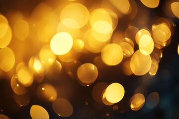 Wall Mural - golden bokeh background