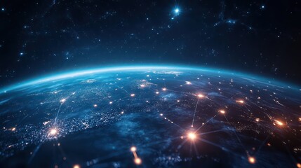 Wall Mural - earth planet space digital art