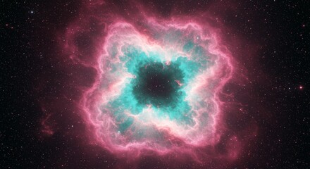 Wall Mural - celestial inferno: a vortex of cosmic energy - a vibrant nebula swirls, symbolizing creation, destru