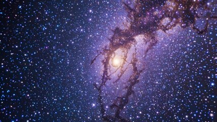 Wall Mural - a mesmerizing cosmic scene from a top-down angle, showcasing a vibrant galaxy with swirling stars, i