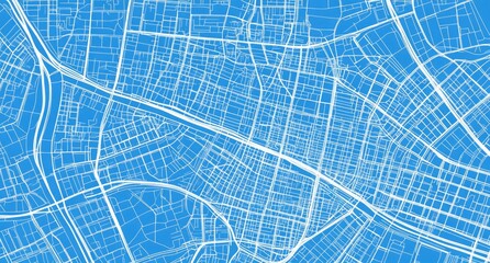 a detailed aerial view of an urban street map showcasing intricate road networks and intersections a