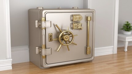 Poster - a silver suitcase representing travel and exploration amidst rising shadows in the context of usa an