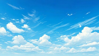 Wall Mural - the bright blue sky with soft gradations from light blue to white