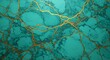 © Hoang - Golden Veins of Teal AI Generated