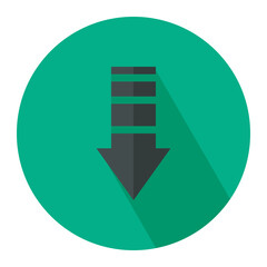 Poster - Down arrow icon vector design, download, speed connection symbol icon vector design illustration. 
