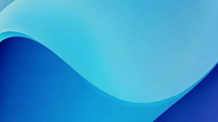 Poster - Cool Animated Blue Abstract Background with Curved Lines for Digital Screens and Presentations