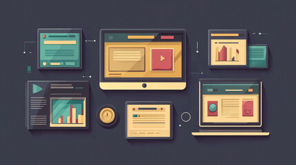 Website development and design user interface ux ui design digital marketing strategy business presentation
