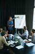 © peopleimages.com - Man, presentation and employees in boardroom for meeting, business planning and white board demonstration. Presenter, company and goal or idea with strategy, collaboration or professional for project