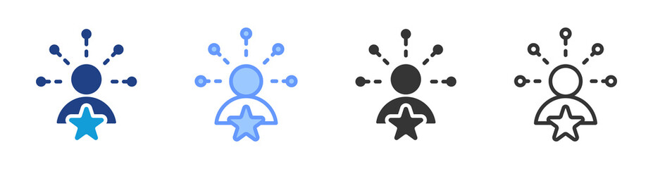 Poster - Skills icon set multiple style collection