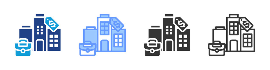 Aufkleber - Sale Company icon set multiple style collection