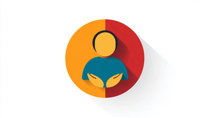 Poster - Person icon vector illustration for user interface design and social media profile picture modern design
