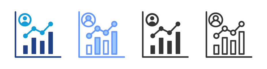 Poster - Performance Metrics icon set multiple style collection