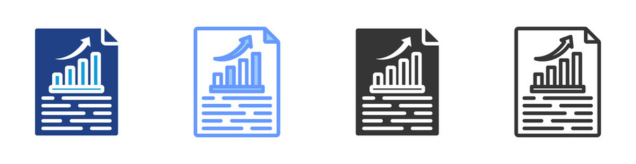 Poster - Improvement Plan icon set multiple style collection