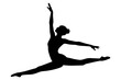 © Minh Do - Ballet dancer in split pose vector silhouette