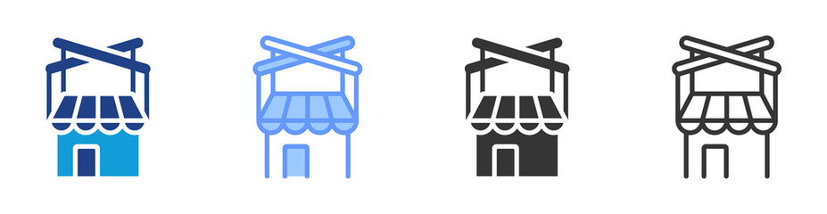 Poster - Market Manipulation icon set multiple style collection