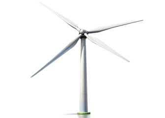 wind turbine electric power isolated on white background .png