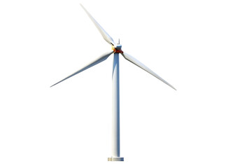 wind turbine electric power isolated on white background .png