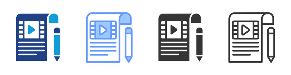 Fototapete - Composition icon set multiple style collection