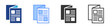 © Uniconlabs - Brochure icon set multiple style collection