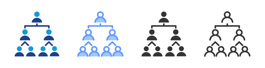 Poster - Cohort icon set multiple style collection