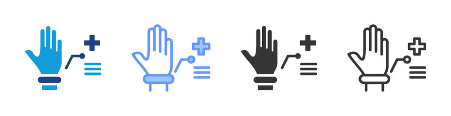 Aufkleber - Wearable Device icon set multiple style collection