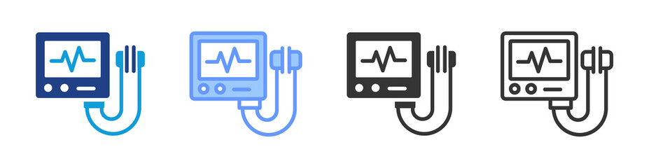 Poster - Medical Devices icon set multiple style collection