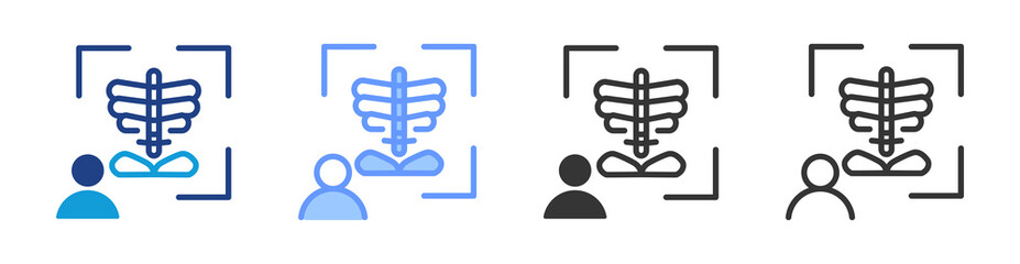 Poster - Medical Imaging icon set multiple style collection