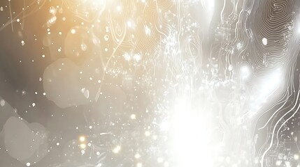 Poster - Abstract light patterns with shimmering effects and soft bokeh in a dreamy, ethereal background