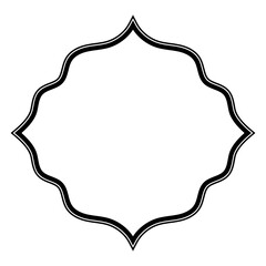 Poster - Ornate Islamic Frame, Elegant Decorative Border for Design