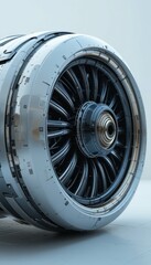 Poster - High-Resolution Close-Up of a Turbine Engine Jet Wheel Component