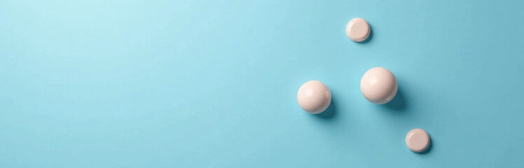 Aufkleber - A Simple Design Features One Object Surrounded By A Clean Blue Background Highlighting The Beauty Of Minimalism And Elegance In Design.
