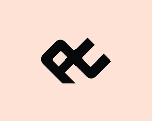 Fototapete - AC Logo design vector template. AC