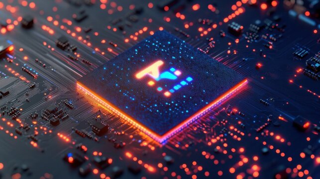 A computer chip.