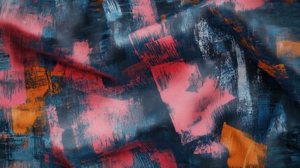 Poster - Abstract textil cloth wallpaper background illustration (Generative AI) illustration
