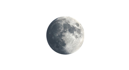 moon isolated on white