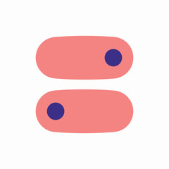 Poster - Toggle switch button icon vector sign