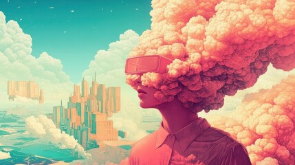 Poster - please make me a descriptive stock title and 45 keywords one after the other separated by, illustrat