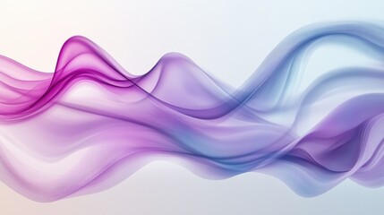 Poster - Purple Smoke Effect Swirl wavy pattern illustration