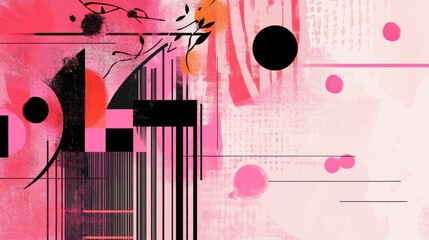 Poster - Abstract pink background illustration
