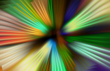 Wall Mural - Abstract zoom defocused lights on dark background