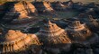 © almahyra - Dramatic Rock Formations at Golden Hour Aerial Landscape Photography