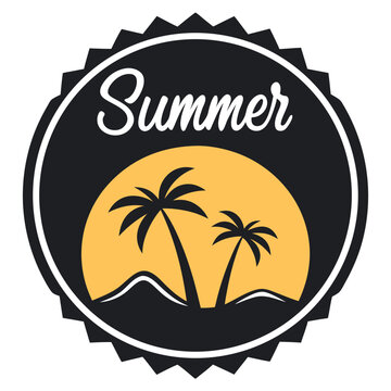  Summer vibes vector illustration.
