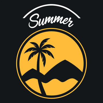  Summer vibes vector illustration.
