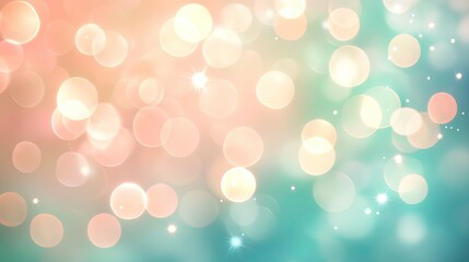 Poster - Gentle Soft Blurred Colorful Background with Bright Bokeh Effect