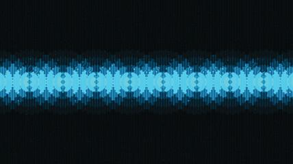 Fototapete - Digital Sound wave Technology Background,Digital and Connection Concept design,Vector illustration.